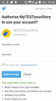 Twitter Authentication for PC