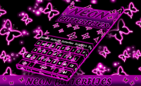 Neon Butterflies Keyboard APK