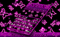 Neon Butterflies Keyboard APK