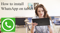 Guide WhatsApp on tablet for PC