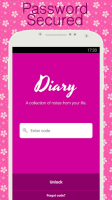 Diary with lock for PC