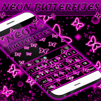 Neon Butterflies Keyboard APK