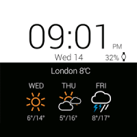 Transparent clock & weather APK