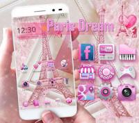 Pink Theme Eiffel Tower Love for PC