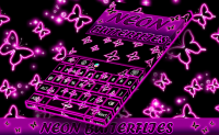 Neon Butterflies Keyboard APK