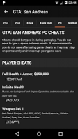 Cheats for GTA APK