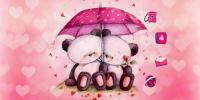 Pink Love Bear Theme for PC