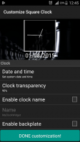 Square Clock for Screen for PC