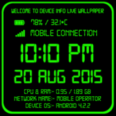 device info live wallpaper
